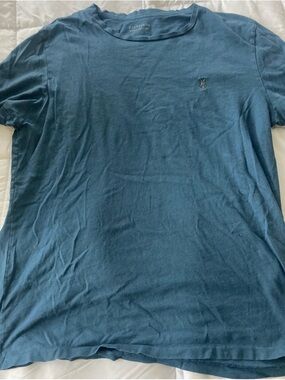 All Saints Men’s Short-Sleeve Crew T-Shirt in Teal